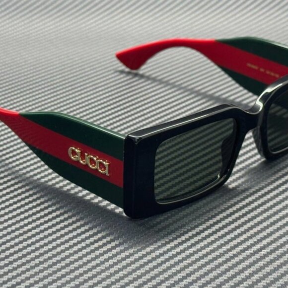 GUCCI Black Grey Women\'s 52 mm Medium Sunglasses